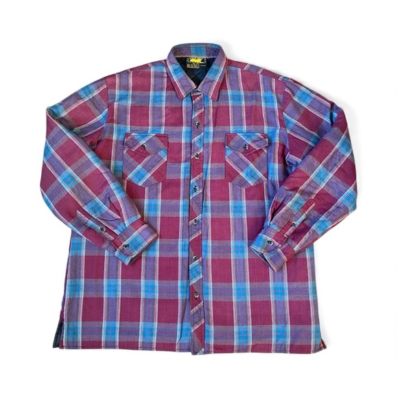 Vintage Branded Lion Mens Flannel Shirt Jacket Size XL (Long) - Picture 3 of 8